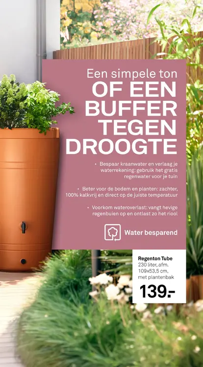 Aanbieding: Regenton Tube