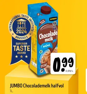 Aanbieding: JUMBO Chocolademelk halfvol