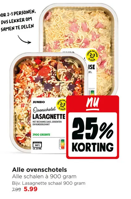 Aanbieding: Ovenschotel Lasagnette