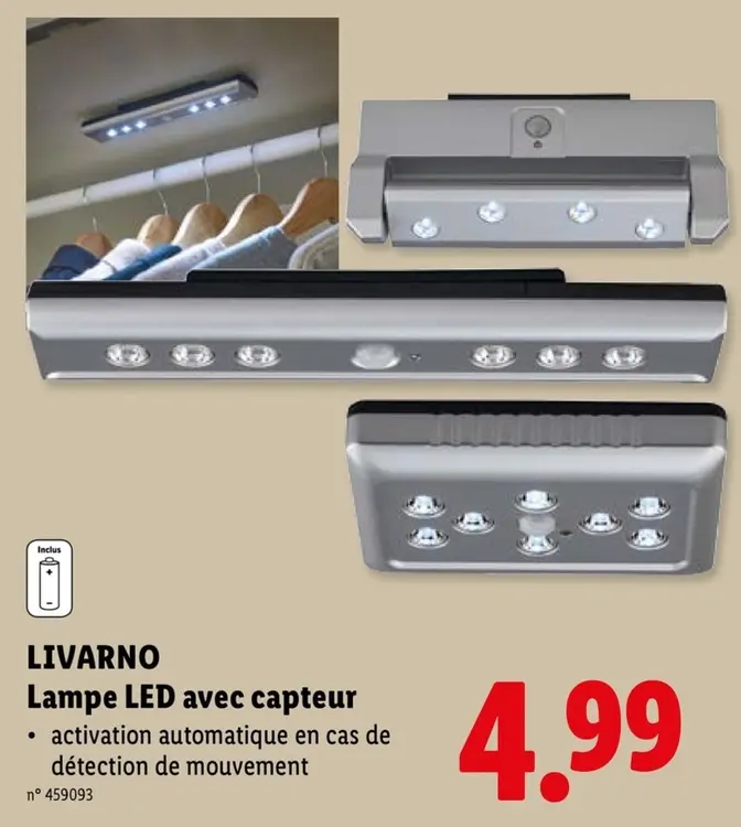 Offre: Lampe LED avec capteur