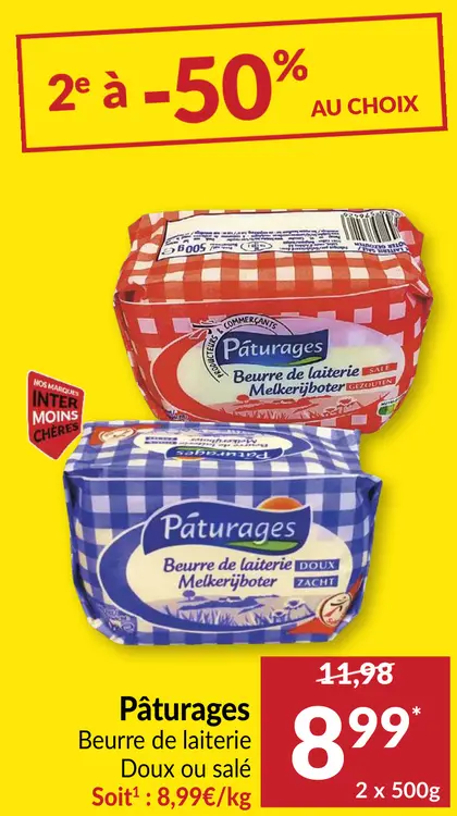 Offre: Pâturages Beurre de laiterie