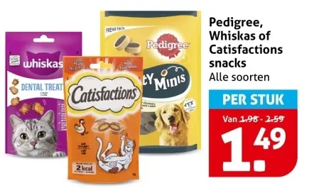 Aanbieding: Honden en katten snacks