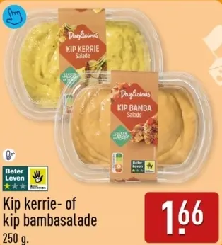 Aanbieding: Kip kerrie- of kip bambasalade