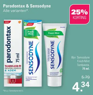 Aanbieding: Parodontax & Sensodyne