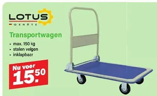 Promotie: Transportwagen