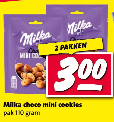 Aanbieding: choco mini cookies