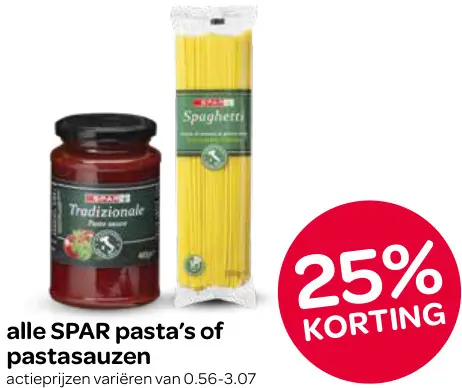 Aanbieding: Pasta's of pastasauzen