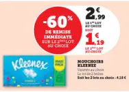 Offre: Mouchoirs