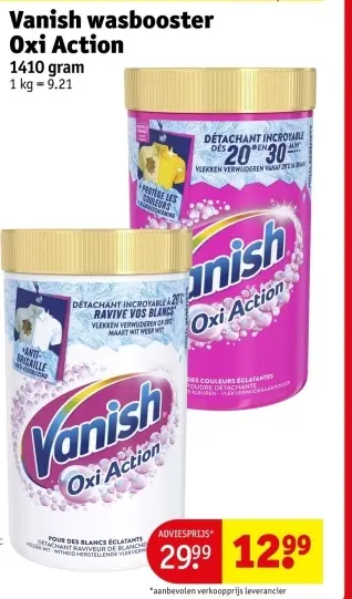 Promotie: Vanish Wasbooster Oxi Action