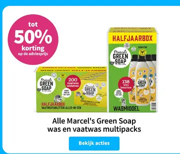 Aanbieding: Marcel's Green Soap was en vaatwas multipacks