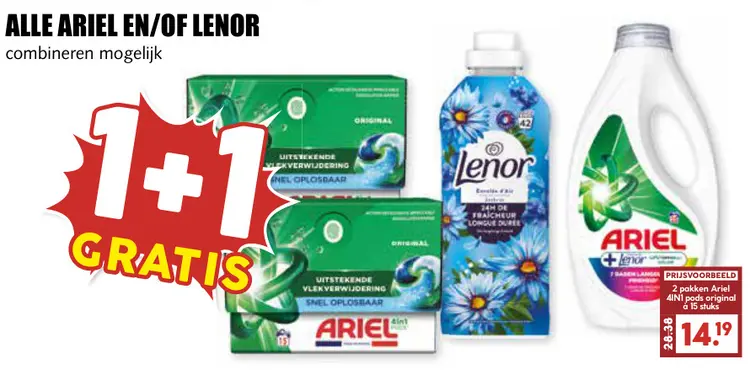 Aanbieding: Alle Ariel en/of Lenor