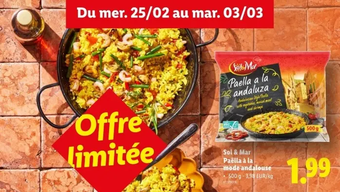 Offre: Paëlla à la mode andalouse