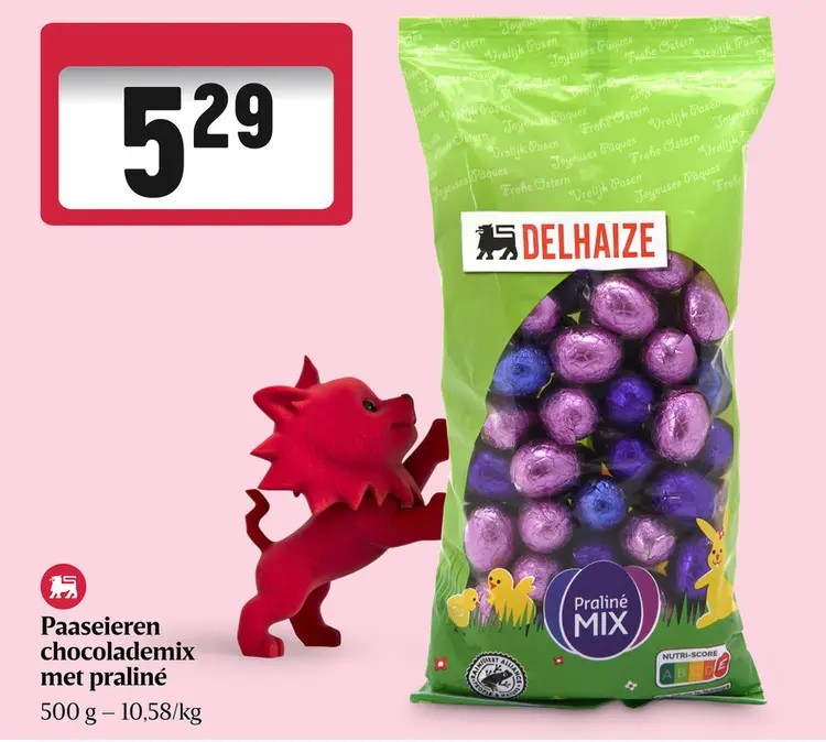 Promotie: Paaseieren chocolademix met praliné