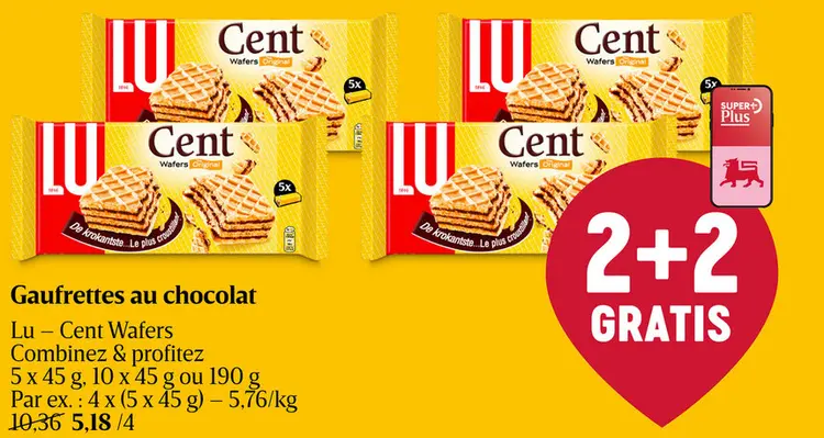 Offre: Gaufrettes au chocolat