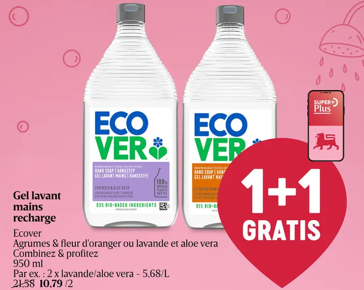 Offre: Gel lavant mains recharge