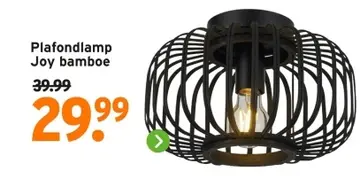 Aanbieding: Plafondlamp Joy bamboe