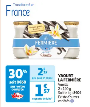 Aanbieding: YAOURT LA FERMIÈRE