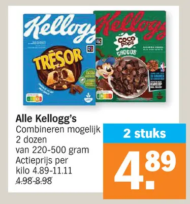 Promotie: Alle Kellogg's