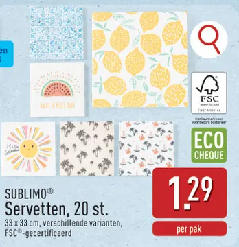 Aanbieding: Servetten, 20 st.