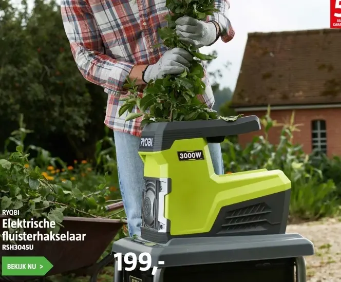 Aanbieding: Elektrische fluisterhakselaar