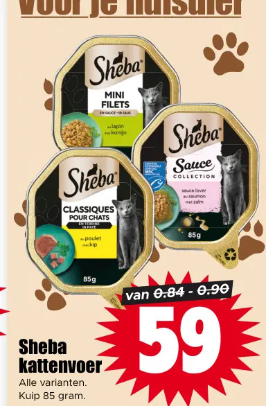 Aanbieding: Sheba kattenvoer