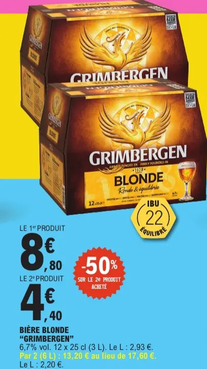 Offre: Bière blonde