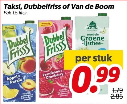 Aanbieding: Taksi, Dubbelfriss of Van de Boom
