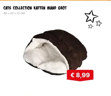 Aanbieding: CATS COLLECTION KATTEN MAND GROT