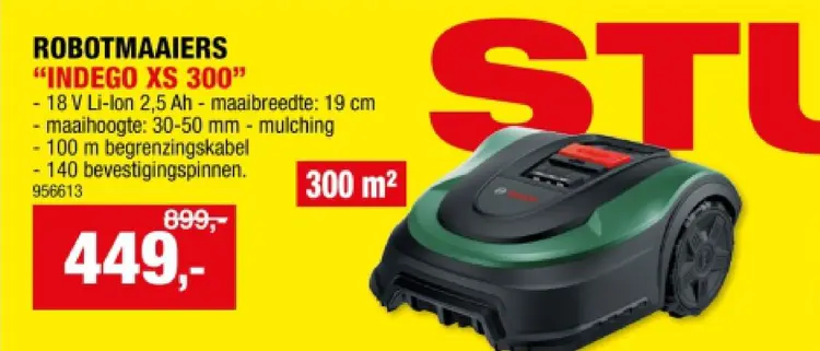 Promotie: Robotmaaiers "indego xs 300"