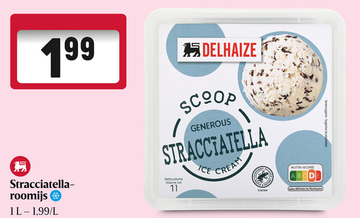 Aanbieding: Stracciatella-roomijs