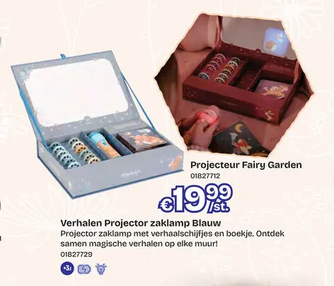 Promotie: Verhalen Projector zaklamp Blauw