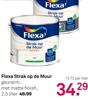Aanbieding: Flexa Strak op de Muur