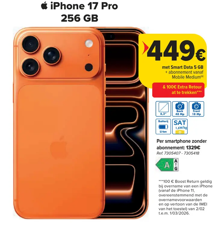 Promotie: iPhone 17 Pro
