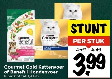 Aanbieding: Gourmet Gold Kattenvoer of Beneful Hondenvoer