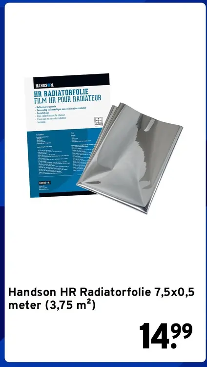 Aanbieding: Handson HR Radiatorfolie