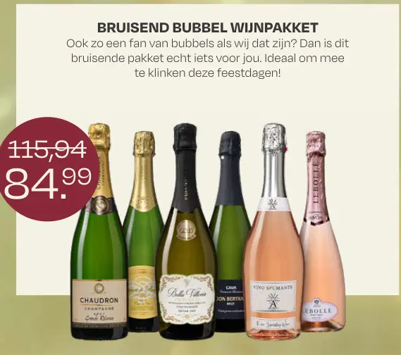 Promotie: Bruisend Bubbel Wijnpakket