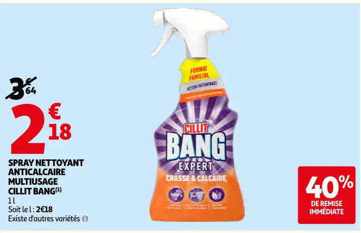 Promotie: Spray nettoyant anticalcaire multiusage