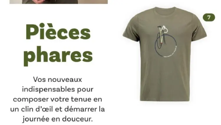 Offre: T-shirt with bicycle graphic