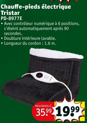Offre: Chauffe-pieds électrique