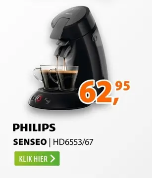 Aanbieding: Philips HD6553/67 Zwart
