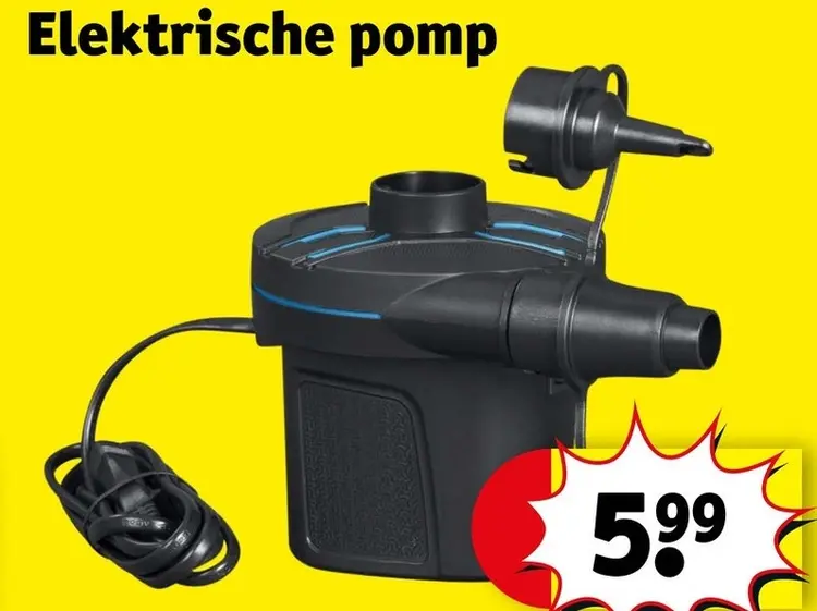 Promotie: Elektrische pomp