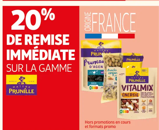 Offre: Pruneau d'Agen, Arachides, Vitalmix Énergie