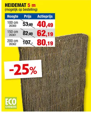 Promotie: Heidemat 500x100 cm