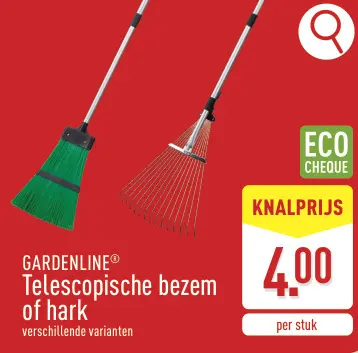 Aanbieding: Telescopische bezem of hark