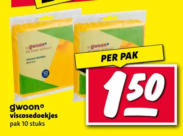 Aanbieding: gwoon viscosedoekjes