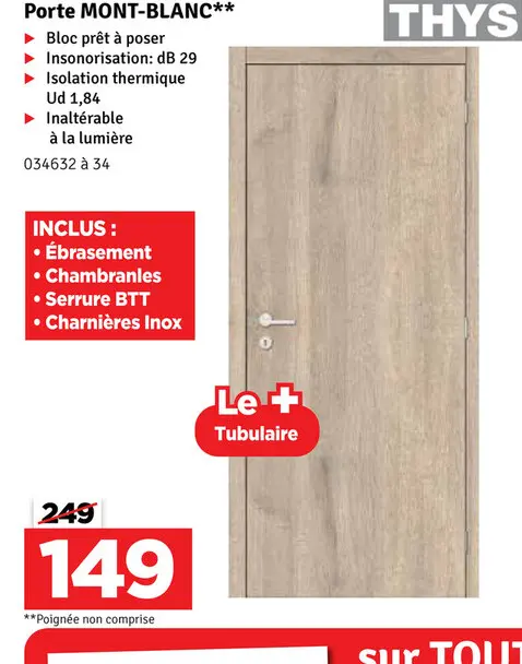 Offre: Porte MONT-BLANC