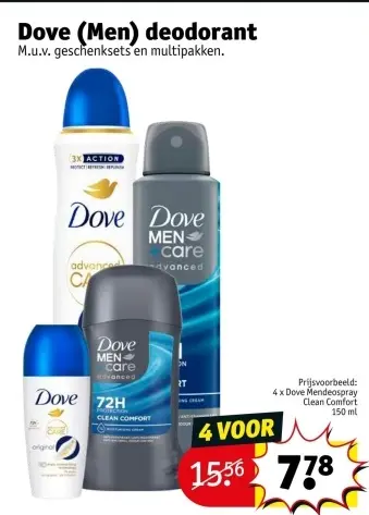 Promotie: Dove (Men) deodorant