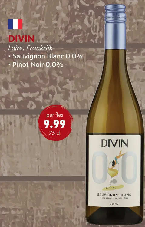 Aanbieding: DIVIN Loire, Frankrijk - Sauvignon Blanc 0.0%