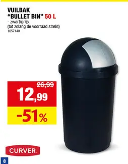 Aanbieding: Vuilbak "bullet bin"