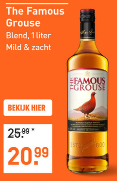 Aanbieding: The Famous Grouse 100CL Whisky